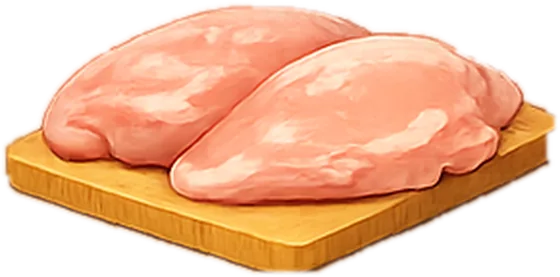 Illustration of chicken breast, boneless